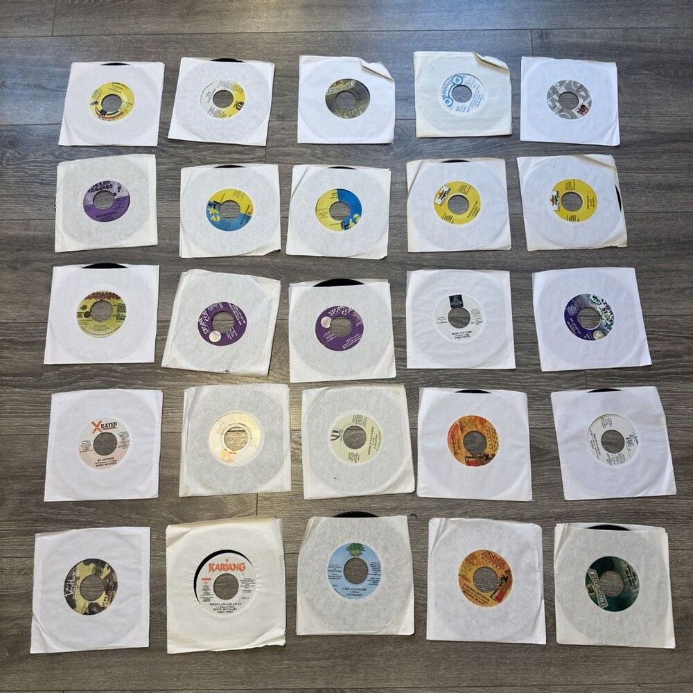 LOT of 25 Jamaican Reggae Dancehall Vinyl Records 45rpm 7 Inch New MINT Unplayed